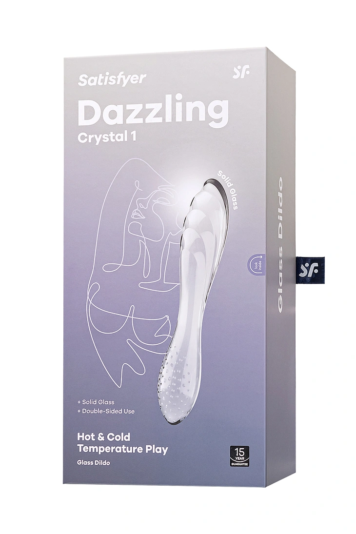 Dazzling Crystal 1 – двусторонний фаллоимитатор Satisfyer